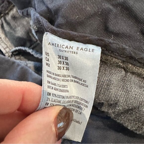 American Eagle Outfitters Blue Original Straight Chinos Size 30x30 - Picture 8 of 8
